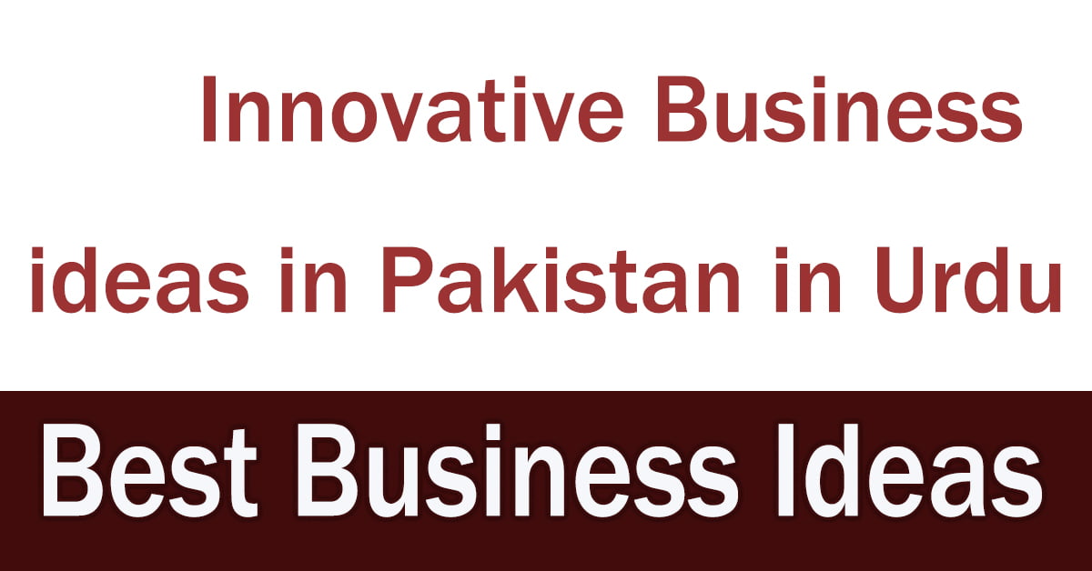 Innovative Business Ideas in Pakistan