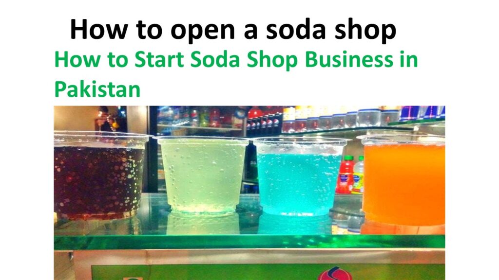 How to open a soda shop