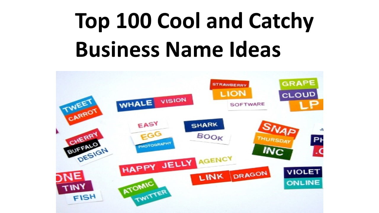 Top 100 Cool and Catchy Business Name Ideas