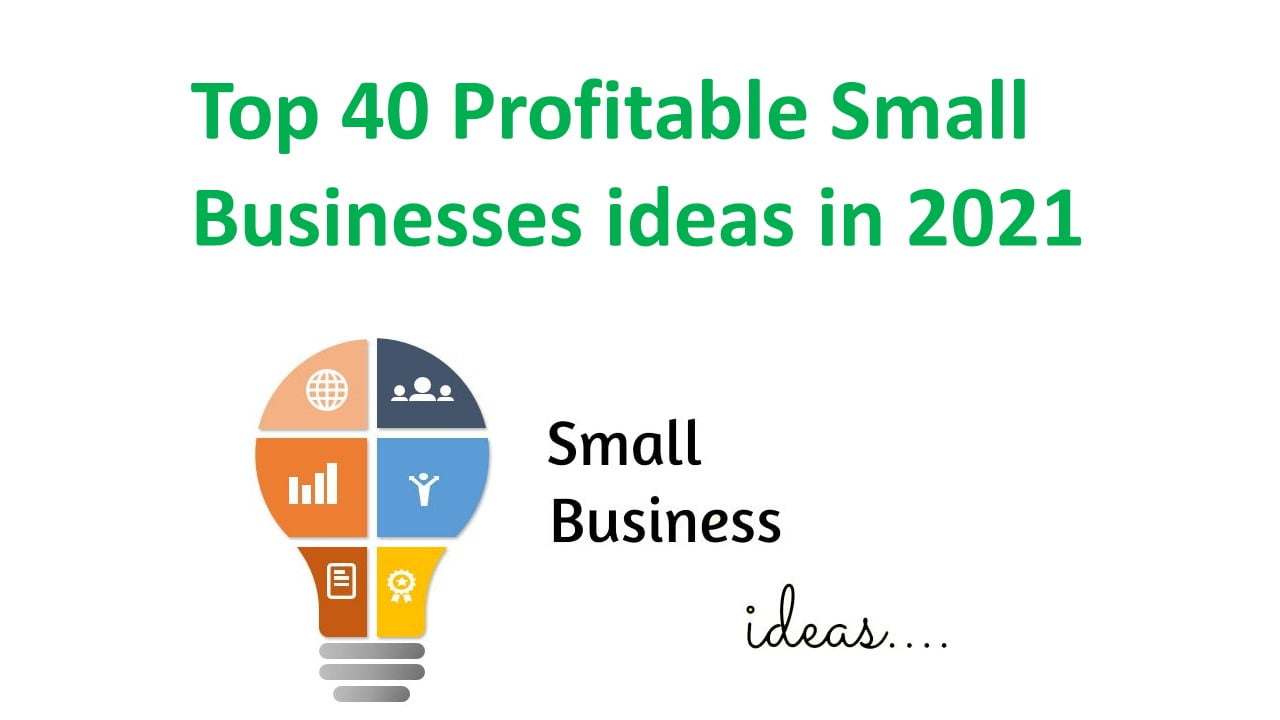 Top 40 Profitable Small Businesses ideas in 2021