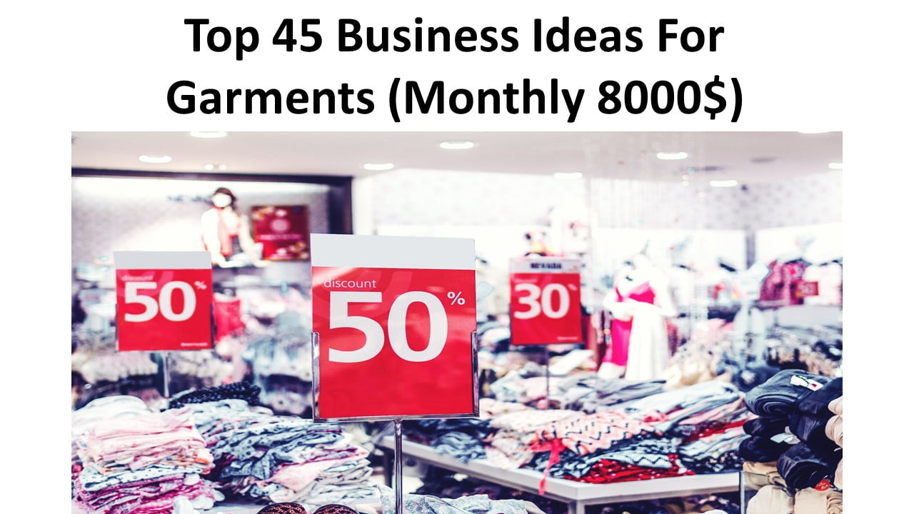 Top 45 Business Ideas For Garments
