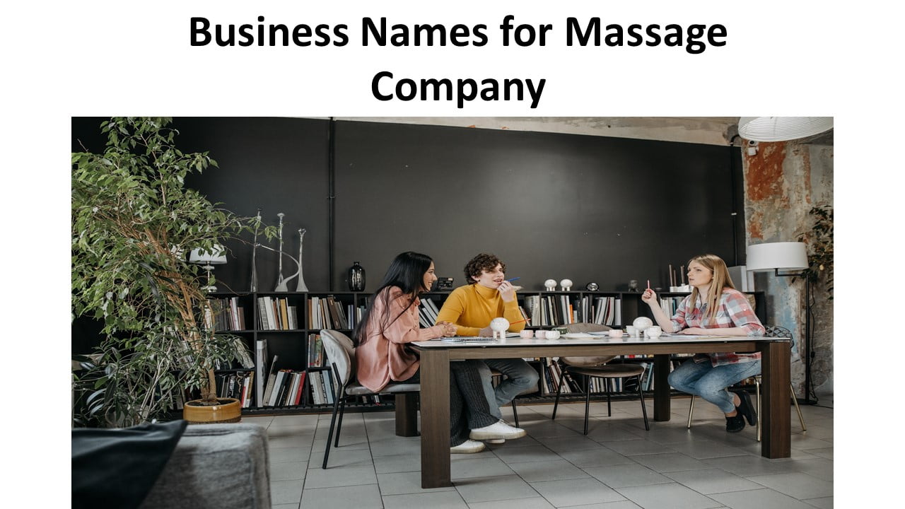 Business Names for Massage Company